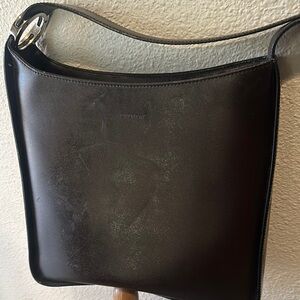 Coach Men's Black Leather Bag genuine leather